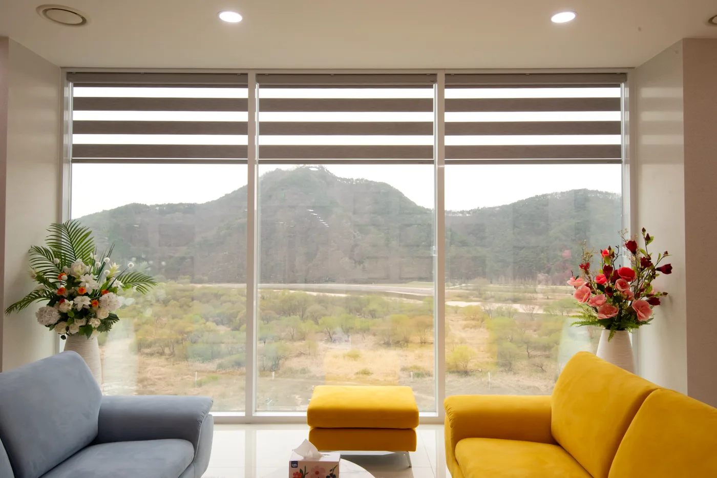 산을 마주한 특별실